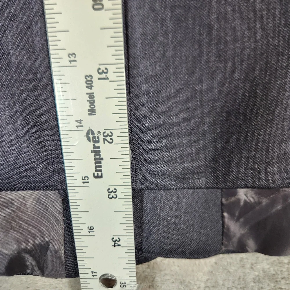 DeZilino Couture Suit‎ Blazer 48L Gray Wool Touch Super 150s 2 Button